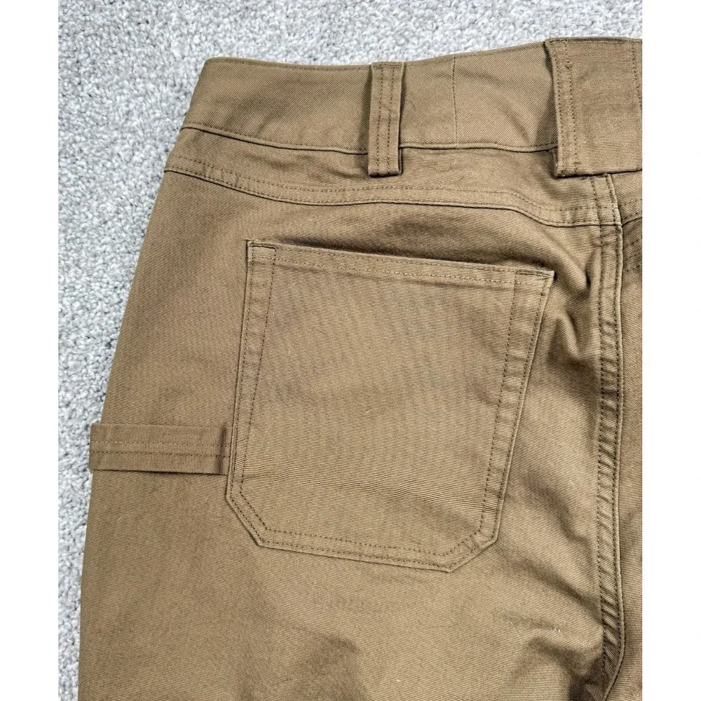 Duluth Trading Co Cargo Pants Women 12 x 33 Brown Curvesetter Stretch Outdoor
